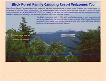 Tablet Screenshot of blackforestcampground.com